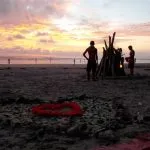 min harmoni - beach bonfire sunset